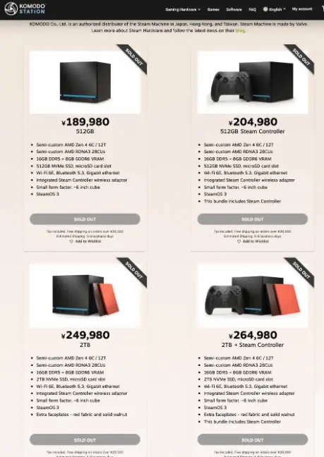备货完全跟不上需求!Steam主机所有型号亚洲售罄
