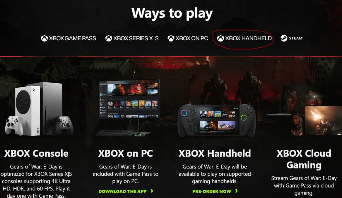 Xbox第一方游戏页面Logo疑似暗示Xbox掌机开发中?