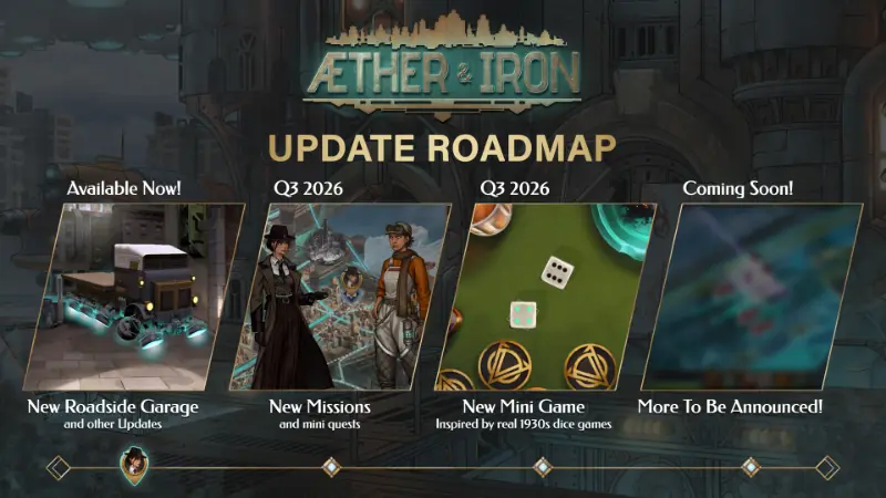 Steam特别好评复古未来CRPG《以太与铁》公布今年更新计划,1.1大型更新现已上线