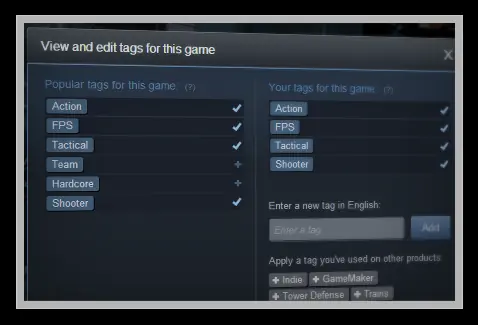 Steam标签大调整：新增武侠、仙侠等标签，删除28个