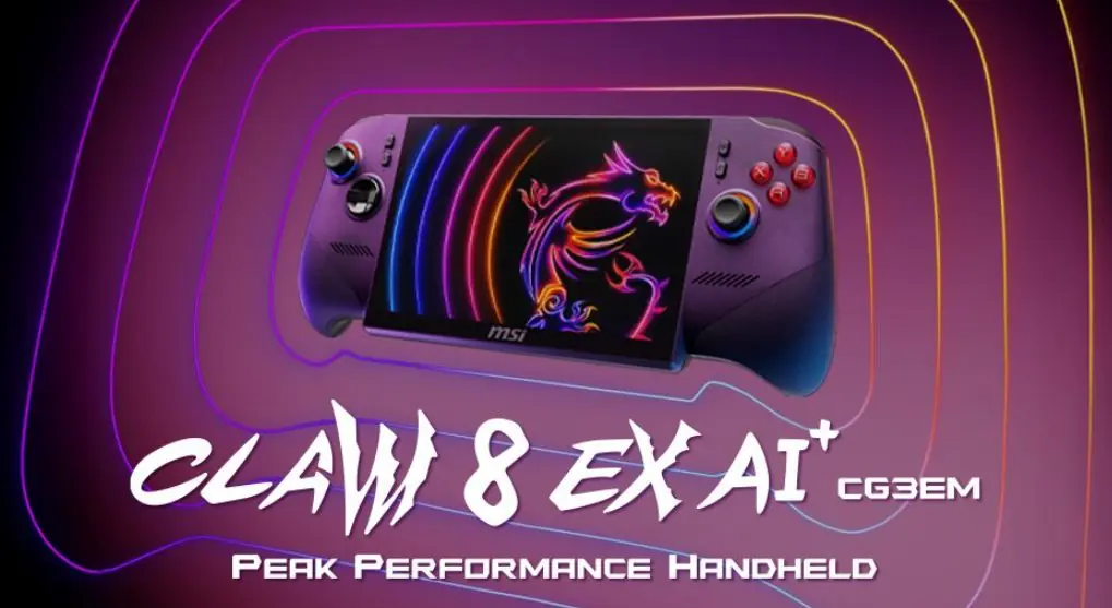 微星发布全新掌机:首款Arc G3 Extreme处理器的掌机!