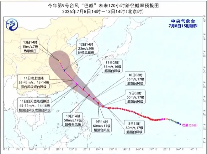 超强台风“巴威”预计将从我国哪里登陆?气象专家分析