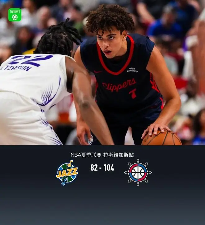 快船104-82大胜爵士，瓦格勒23分&单节18分，彼得森23分