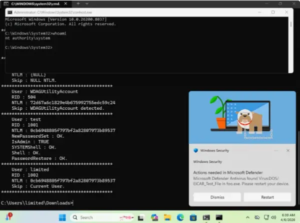 美发布紧急通告:BlueHammer高危漏洞正被利用,Windows用户需立即更新