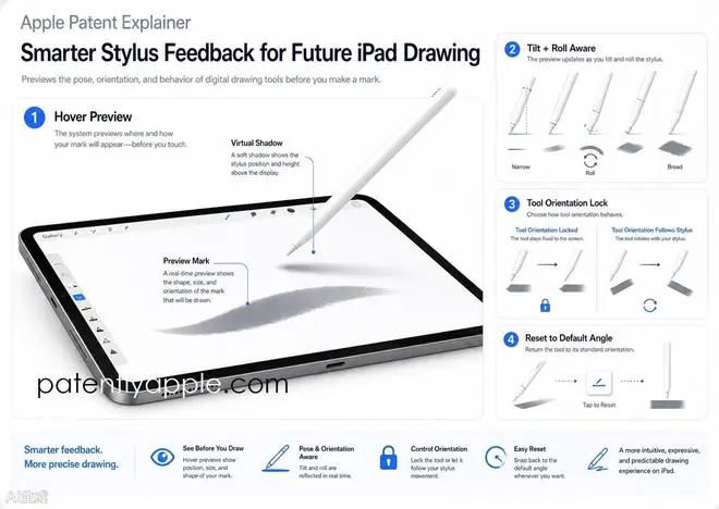 苹果Apple Pencil新专利获批:“预见”手写笔姿态