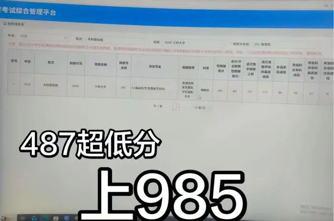 487分上985,512分上211,583分上国防科大,谁才是最强捡漏王?