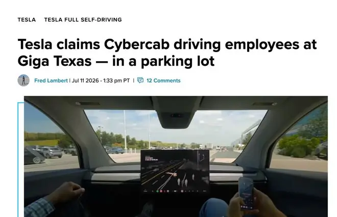 特斯拉宣布得克萨斯州工厂Cybercab员工乘车服务将启动,但细节全缺