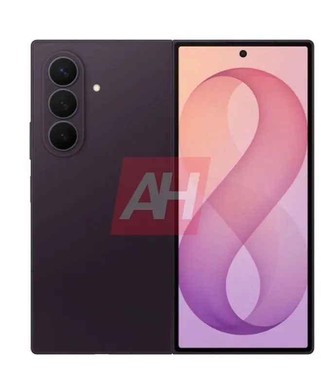 三星Galaxy Z Fold8 Ultra折叠手机渲染图曝光:主打紫色