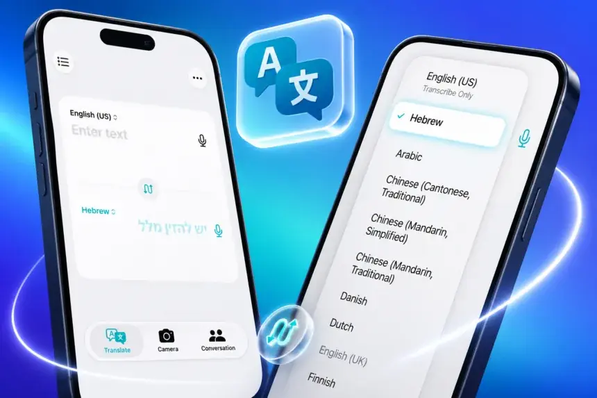 新增支持粤语：苹果iOS 27版翻译应用总支持语言数量达30种