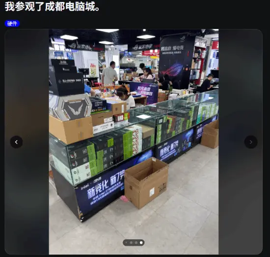 老外逛中国电脑城惊呆!没有标价 5090摆满地