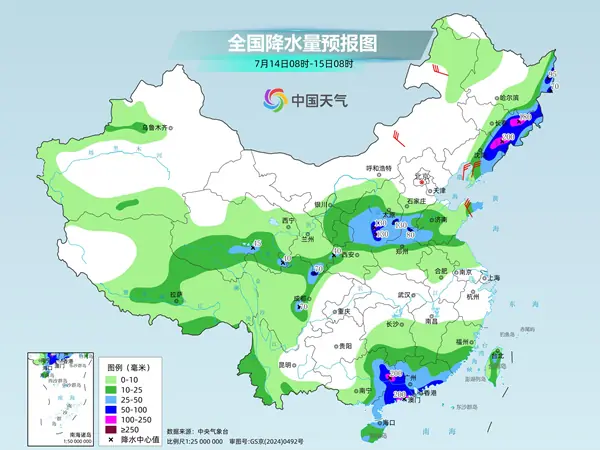 “巴威”余威仍存东北部分地区有大暴雨 华南等地降雨增强